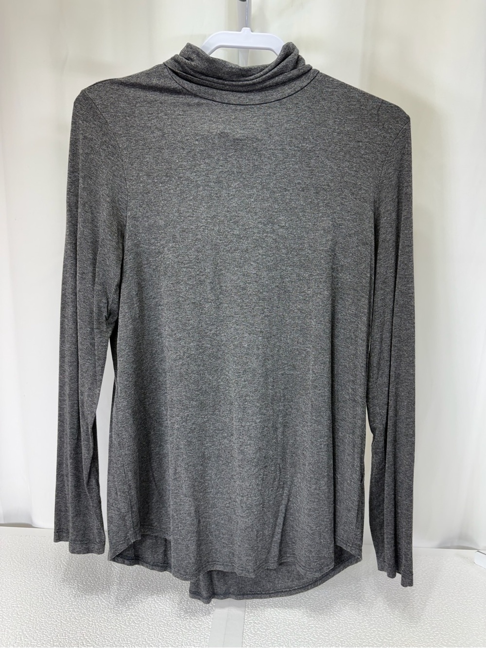 Karen Kane Charcoal Gray Long-Sleeve Mock Neck Top 4238